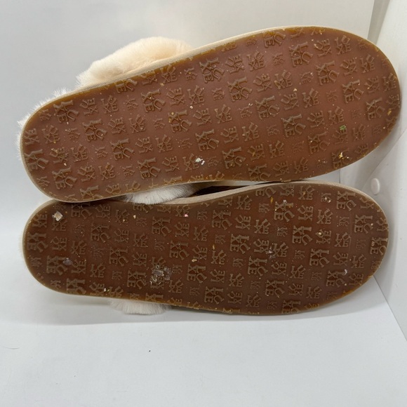 Australia Luxe Collective Sheep Fur Happy Face Closed Toe Mule Leather Slippers - Picture 7 of 10